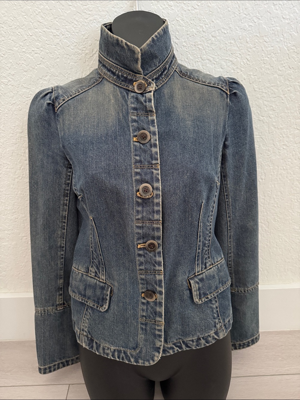 GAP Women's Dark Blue Denim Jean Jacket